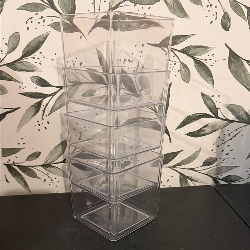 Clear Stackable Plastic Storage Organizer - Transparent